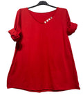 69461 BASIC COTTON TSHIRT: PERSIMMON