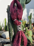 Cowhide Bandana Slides 