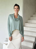 Dolman Cowl Top: Moss / O/S