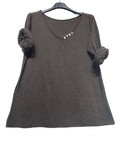 69461 BASIC COTTON TSHIRT: CAMEL