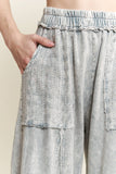 MineralWash Eyelet Flare pants HP5861.: Silver Grey / S-M-L / 2-2-2