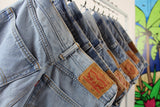 High-Rise Upcycled Denim Cutoff Shorts - Frayed: 00 (26"waist)