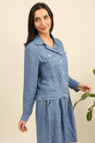 Linen Shirt REF. 3870: Camel