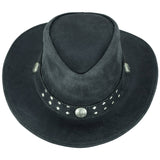 Arizona Leather Hats for Men & Women Cowboy western style: Redish / S