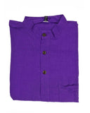 Solid Cotton Kurta: Black / XX-Large