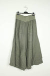100% linen trousers REF.30235: Light Grey / Unique