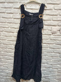 DRESS 72319 100% LINEN: KAKI