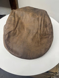 Leather  IVY cap  Newsboy Gatsby Cabbies Flat Drive Unisex: XL