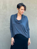 Dolman Cowl Top: Moss / O/S