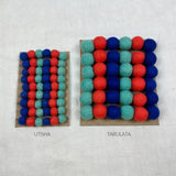 TARUTSHA Boho Felt Ball Pompom Garlands 200cm: 2.5cm / Autumn