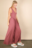 NP70810-Casual Ribbed Knit Sleeveless Jumpsuit: BLACK / S-M-L/2-2-2