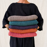 BIBEK Unisex Banana Yarn Scarf: Twilight Green