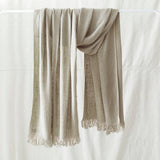 BIBEK Unisex Banana Yarn Scarf: Twilight Green