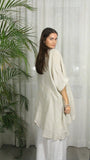 REF 83591 OVERSIZE BLOUSE 100% LINEN: KHAKI