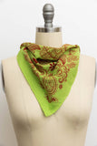 Classic Paisley Floral Bandana - Lightweight Cotton 🌼: Rust
