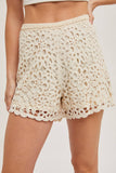 CROCHET SHORTS: MUSHROOM / M