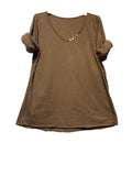 69461 BASIC COTTON TSHIRT: Brun