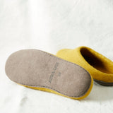 MITA Unisex Felt Mule Slippers EU36-EU46: Rust Orange / EU37 (UK4)