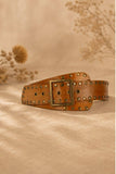 NOX Light Brown Leather Sash Belt