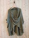 REF 83591 OVERSIZE BLOUSE 100% LINEN: CAMEL