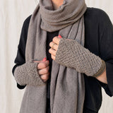 BIBEK Unisex Banana Yarn Scarf: Natural Beige