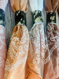 Terracotta Hues Hand Dyed Bandanas With Leather Slides: Bandanas Only