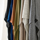 RISI Luxury Merino Cowl Poncho: Desert Beige