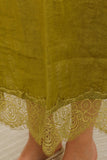 Linen Skirt REF. 80126: Wasabi