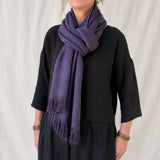 BIBEK Unisex Banana Yarn Scarf: Natural Beige