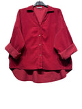 48902 FINE-WALE CORDUROY SHIRT: CAMEL