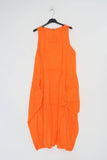 Sleeveless long dress REF. 8466: Khaki