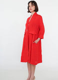 1142 SPRING SUMMER CLOTHING LINEN JACKET: WHITE