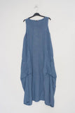 Sleeveless long dress REF. 8466: Khaki
