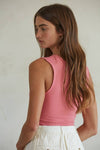 S1187N | Double Layered Seamless Top: Hyacinth / ML