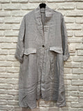 Jacket 62411 100% linen made in Italy: Bordeaux