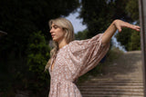 Cotton Venus Midi Dress ~ Ecru: S ~ Bust 38" / Length 50"