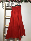 Flared linen trousers 66031 100%LINEN: Moutarde