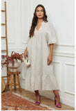 100% linen dress REF. 1109: Khaki