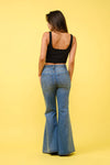 FLARE JEANS S80469: MEDIUM DENIM / SMALL