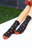 Eco-Friendly Jacquard Star Design Socks 🌟: White