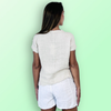 REF 11998 100% LINEN FRINGED BLOUSE.: BLANK