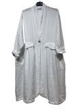 1142 SPRING SUMMER CLOTHING LINEN JACKET: MUSTARD
