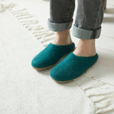 MITA Unisex Felt Mule Slippers EU36-EU46: Rust Orange / EU37 (UK4)