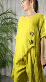 REF 17351 100% LINEN SET: CAMEL