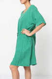100% linen dresses REF. 1436: Khaki