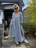 1142 SPRING SUMMER CLOTHING LINEN JACKET: PERSIMMON