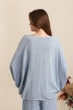 Blouse in 50% linen and 50% cotton REF. 4652: White