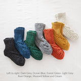 JANA Cable Knit Lined Wool Slipper Socks S/M/L: Forest Green UK3-5