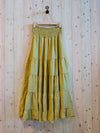 REF 80212 100% LINEN SKIRT: SOFT BLUE