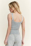 Mineral Washed Everyday Basic Tanktop HT6504: Avocado / S-M-L / 2-2-2